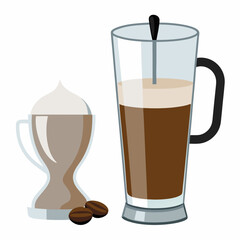 cup of coffee with milk