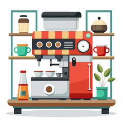 vector illustration of modern kitchen