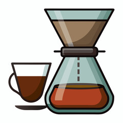 coffee maker and cup