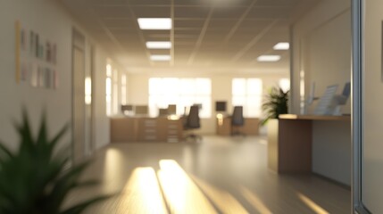 Sun-Drenched Serenity: An Open Door to a Modern, Minimalist Office Space