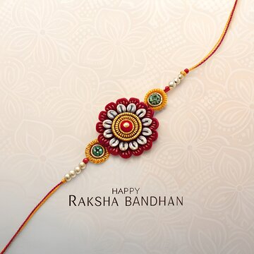 Happy Raksha Bandhan Indian festival celebration cultural background