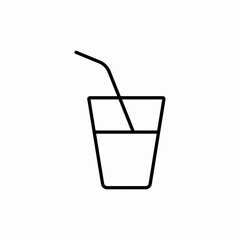 Takeaway drink cup icon vector sign