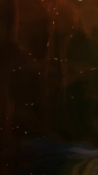 Animated magical background of shiny particles of light rays