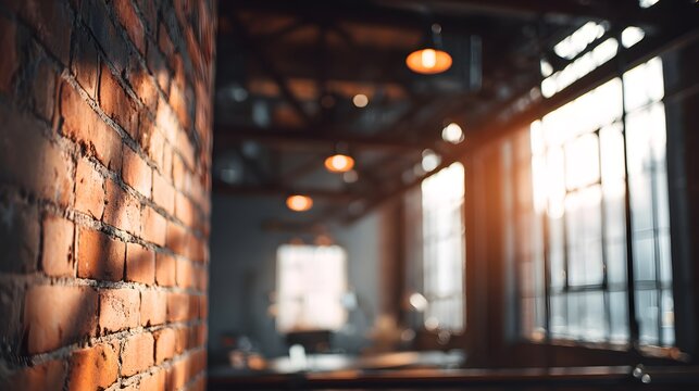 tech startup workspace, in a renovated industrial loft