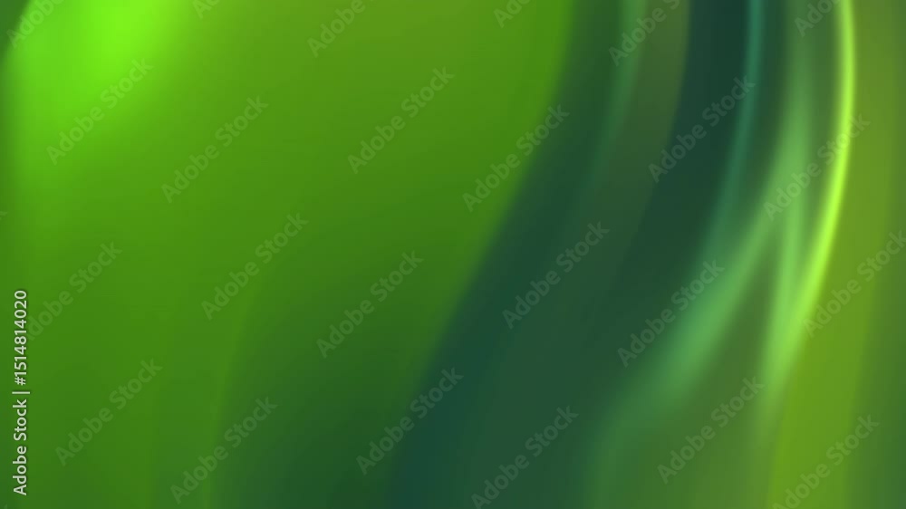 Poster abstract green and dark-green gradient background with smooth flowing lines and curves. soft lightin