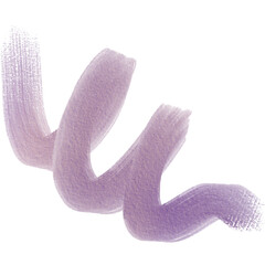 Beige brush stroke with transparent background in PNG format