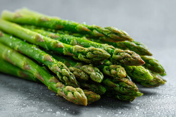 a bunch of asparagus spears on a table