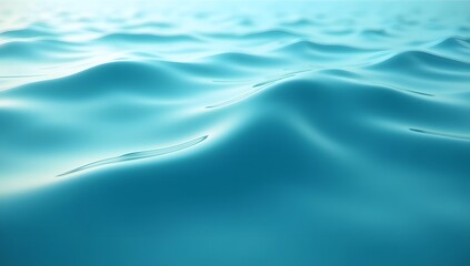 Calm water surface with gentle waves, featuring smooth blue hues, perfect for nature, tranquility, and ocean-related themes in visual content