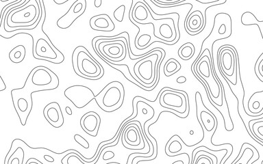 Topographic map pattern background vector. Abstract mountain terrain map background with abstract shape line texture. Topographic map lines, contour background. Geographic abstract grid.