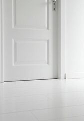 Realistic White Door Interior Wood Design Home Architecture House