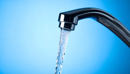 water flowing from a faucet