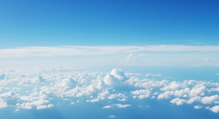 Scenic Aerial Photo of Blue Sky And Cloudscape With A High Horizon
