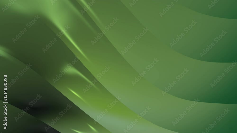 Poster abstract animation of flowing green hues creating a smooth, wave-like pattern. shades vary from dark