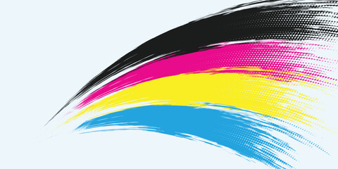 abstract cmyk color stripes background. EPS 10
