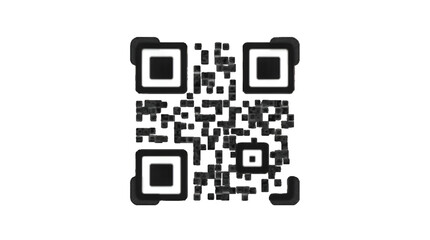 QR Code Scan Label, Icon Scan Me Text, QR Code With Scan Me Prompt, Photo Illustration Image Picture Photography, Isolate On Transparent Backgrounds 
