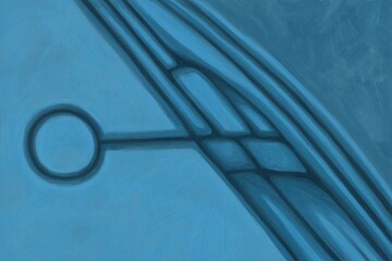 Abstract image for printing - digital painting. The picture is painted by hand on a tablet.
