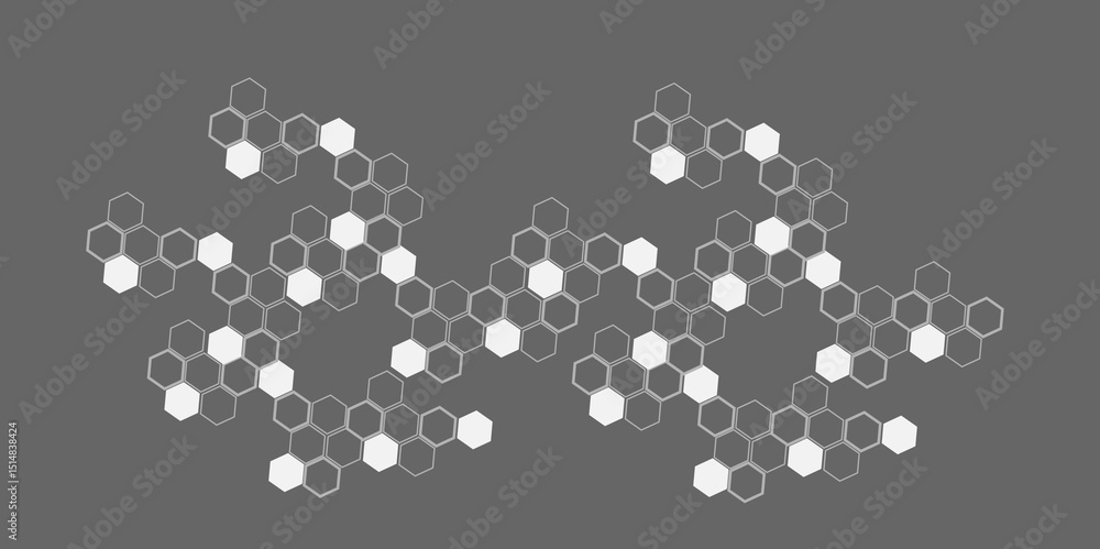 Fototapete concept data technology.background hexagon geometric pattern abstract elements design.vector tamplat