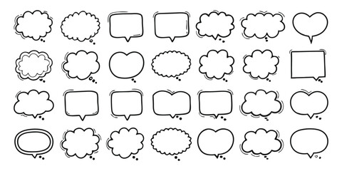 set of hand drawn vector icons