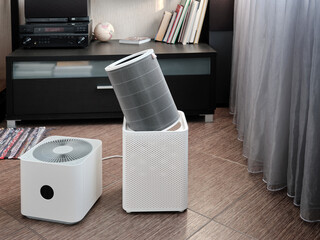 New clean filter for to improve the air quality in an apartment or house.