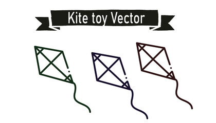 Kite toy vector 