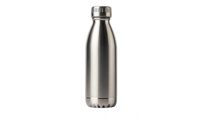 Modern Stainless Steel Water Bottle with a Sleek Silver Finish an Eco-Friendly and Reusable Container for Hydration and Active Lifestyles.

