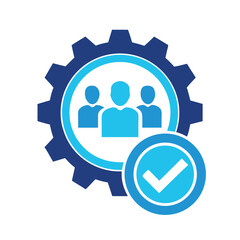 Professional People Gear Icon Design