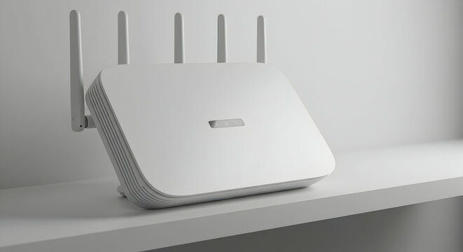 High Speed Wifi Router Modern Home Network Device Wireless Internet Connection Technology
