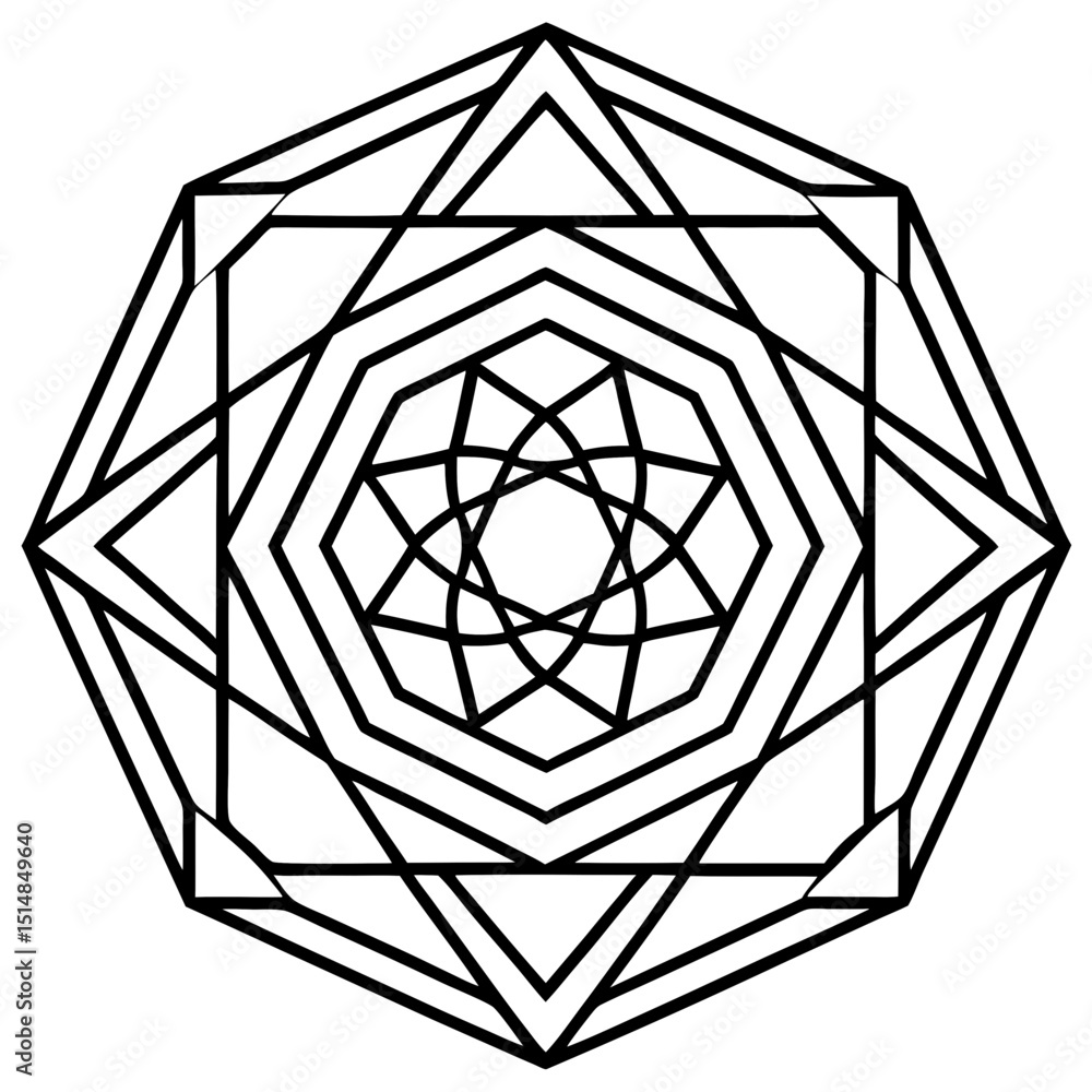 Poster geometric vector design abstract pattern background illustration