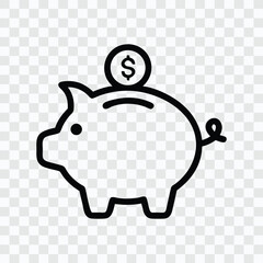 Piggy Bank Icon Savings Money Deposit