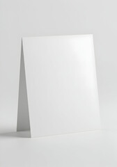 Fototapeta premium Blank White Square Card Mockup A5 Size Perfect for Invitation Design Presentation and Branding