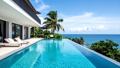 Fototapeta premium luxury swimming pool