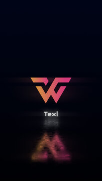 Glitch Tech Reflection Vertical Logo Reveal AET 278