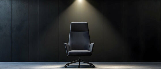 Modern Spotlight On Dark Gray Office Chair