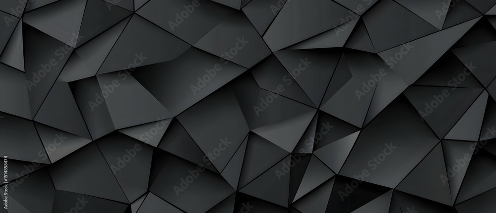Poster dark geometric triangles background pattern