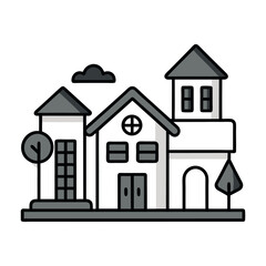 Building vector icon