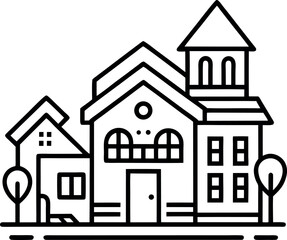 Building vector icon