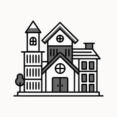 Building vector icon