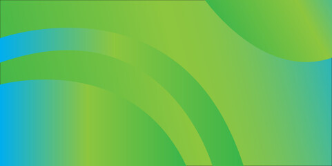 Abstract green design with bright light and motion of waves and circles creates a futuristic digital pattern