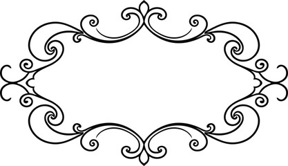 decorative frame with floral ornament