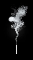 Cigarette Smoke with Black Background. (1)