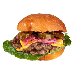 American spicy jalapeno hamburger