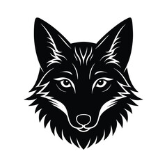 Coyote Head With Narrow Eyes