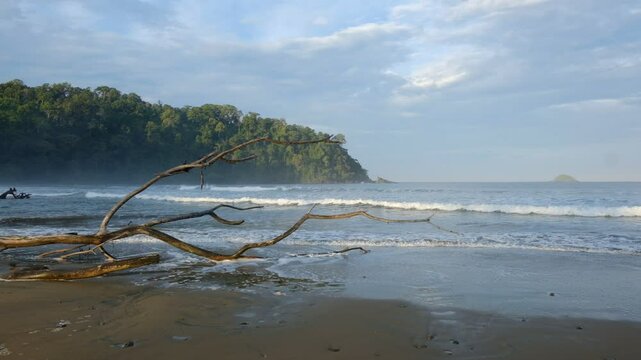 beach in the morning