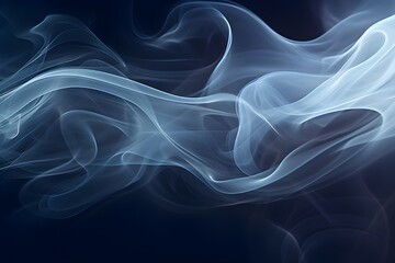 Fototapeta premium Abstract Smoke Patterns: Artistic swirls and shapes formed by drifting smoke, creating a visually captivating abstract composition