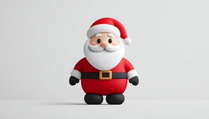 Cute Santa 3D Model