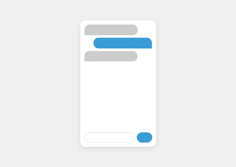 AI Chatbot Interface Mobile App Design, Messaging Bubbles, Conversation UI