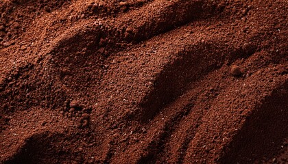 coffee grind texture background close up
