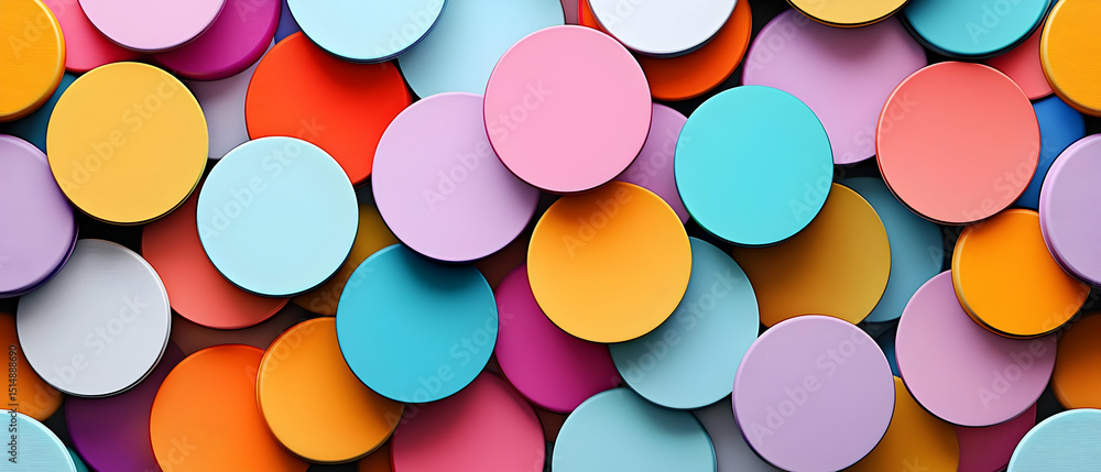 Poster abstract colorful circle pattern background
