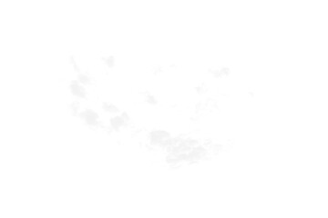Diffuse white cloud texture, PNG isolated on transparent background, subtle weather element