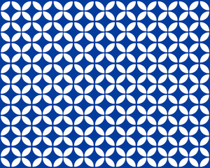 Indigo Shippo Pattern, Hand Painted Japanese Watercolor Seamless Design for Packaging, Branding, and Modern Web Backgrounds